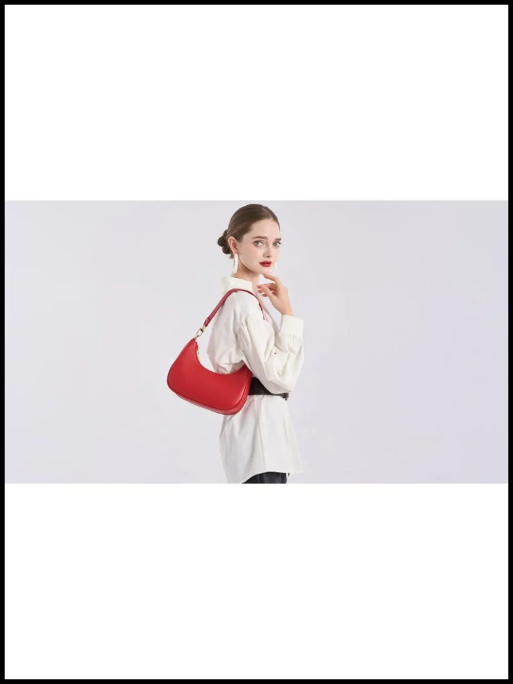 Women's Hobo Shoulder Bag Cute PU Leather Purse Lightweight Zipper